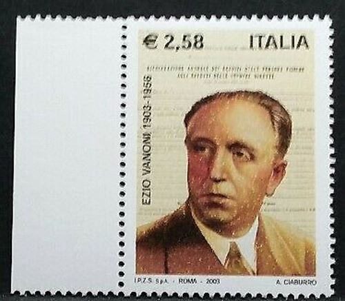 2003 ITALIA EZIO VANONI MNH** RI