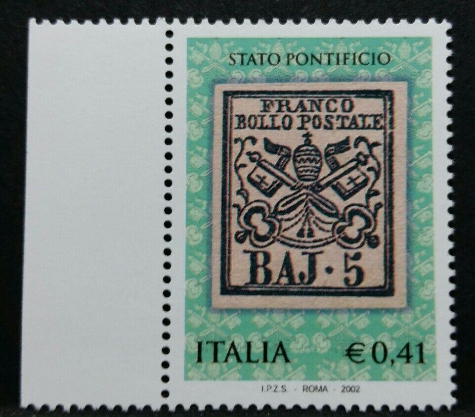 2002 ITALIA PRIMA EMISSIONE STATO PONTIFICIO MNH** RI
