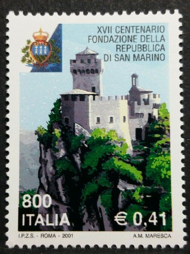 2001 ITALIA FONDAZIONE REPUBBLICA DI SAN MARINO MNH** RI