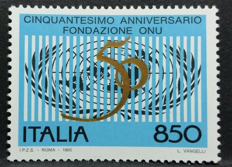 1995 ITALIA 50' ANNIVERSARIO ONU MNH** RI