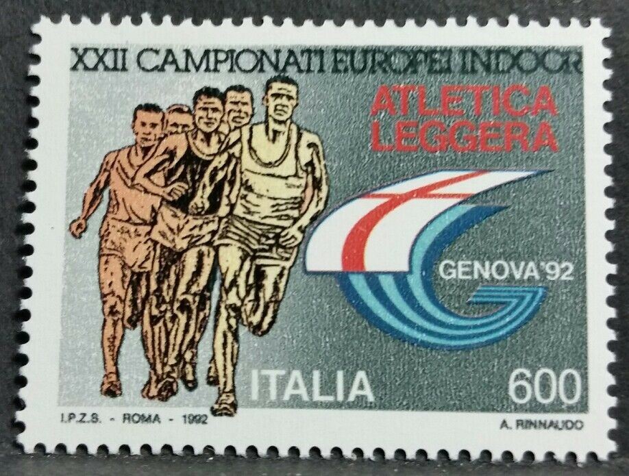 1991 ITALIA CAMPIONATI EUROPEI INDOOR MNH** RI