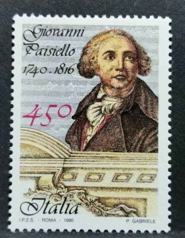 1990 ITALIA GIOVANNI PAISIELLO MNH** RI