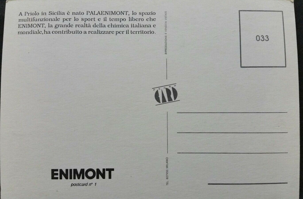 CARTOLINA POSTALE PALAENIMONT 1989 NON VIAGGIATA