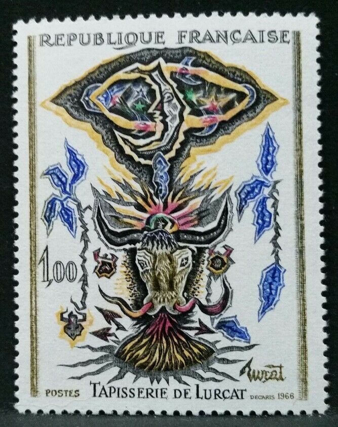 1966 FRANCIA TAPISSERIE DE LUCART MNH** RF03