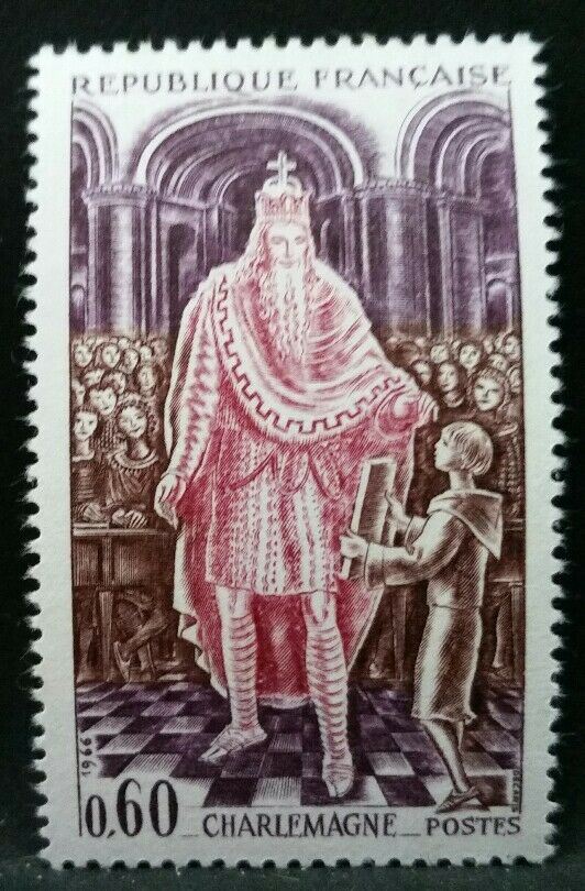 1966 FRANCIA CHARLEMAGNE MNH** RF03