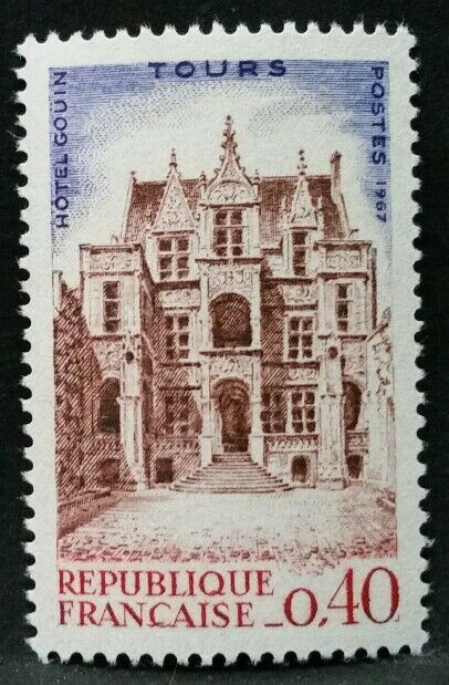 1967 FRANCIA CONGRESSO SOCIETA FILATELICHE A TOURS MNH ** RF03