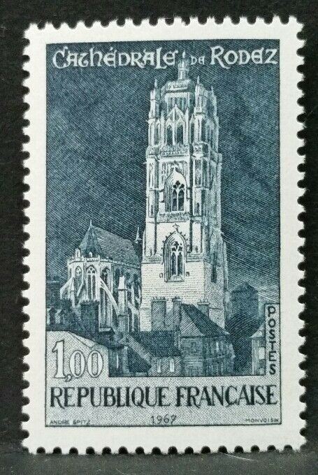 1967 FRANCIA CATTEDRALE DI RODEZ MNH** RF03
