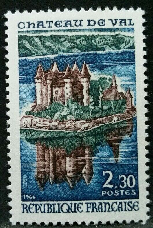 1966 FRANCIA CHATEAU DE VAL MNH** RF03