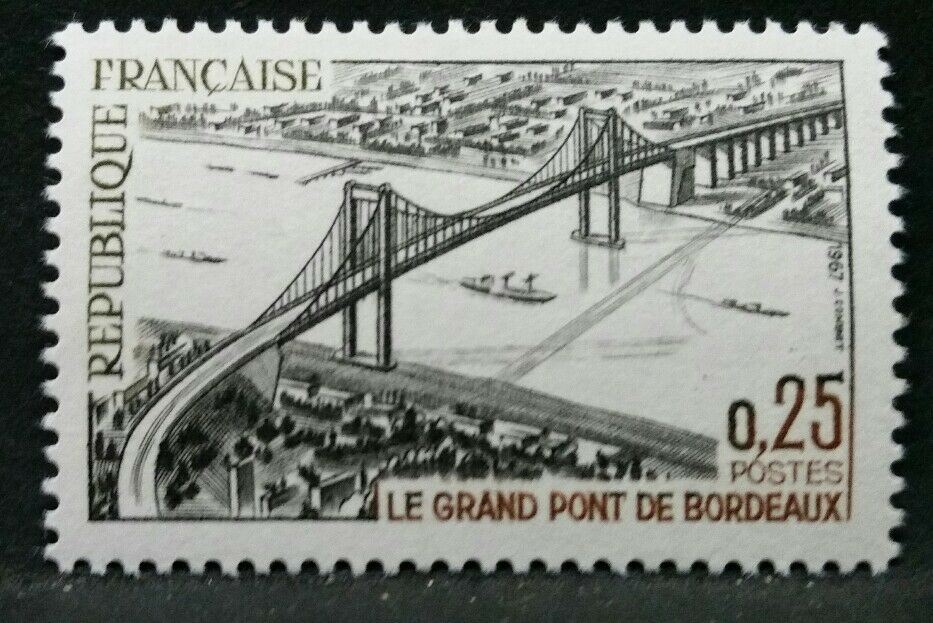 1967 FRANCIA GRAND PONT DI BORDEAUX MNH ** RF03