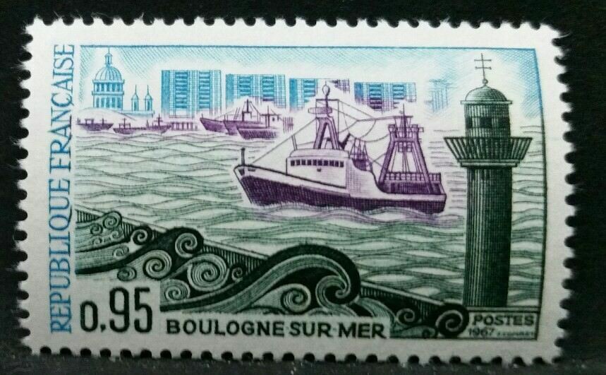 1967 FRANCIA BOULOGNE SUR MER MNH** RF03