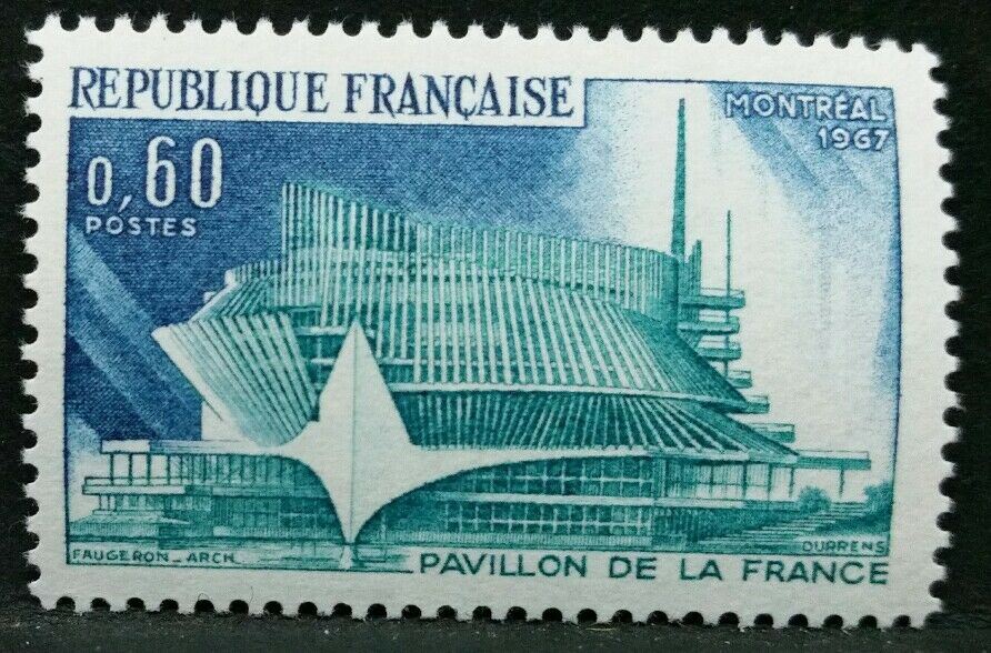 1967 FRANCIA PAVILLON DE LA FRANCE MNH** RF03