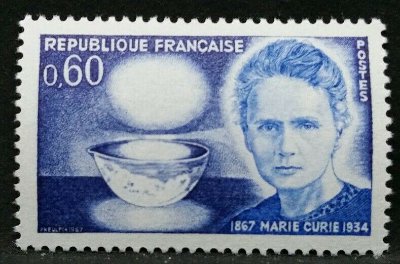 1967 FRANCIA MARIE CURIE MNH** RF03