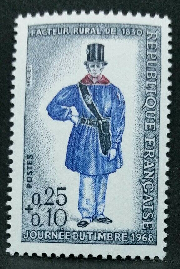 1968 FRANCIA GIORNATA DEL FRANCOBOLLO POSTINO MNH ** RF03
