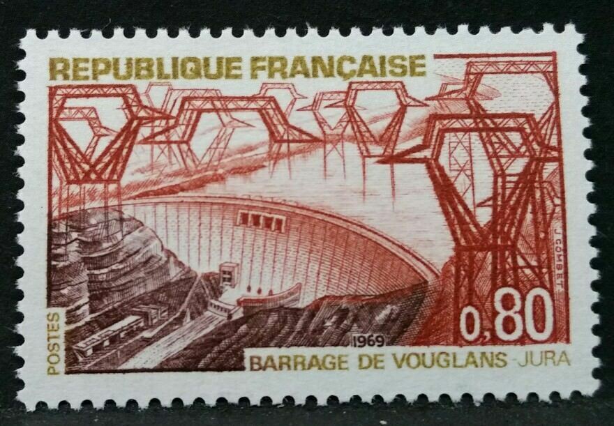 1969 FRANCIA DIGA DI VOUGLANS MNH** RF03