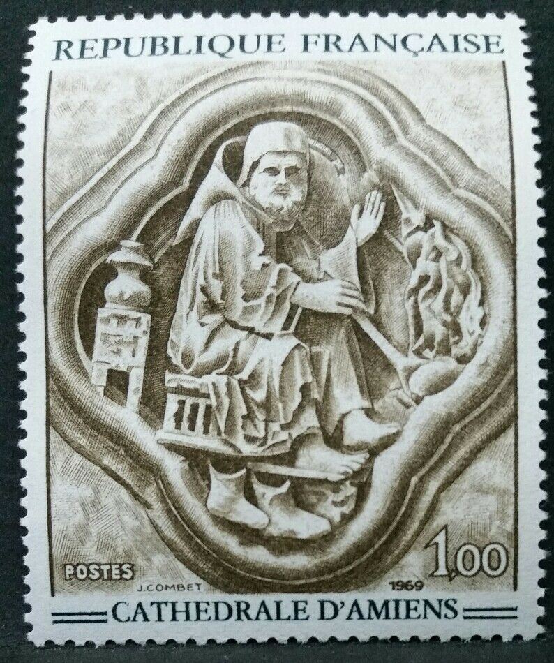 1969 FRANCIA CATHEDRALE D'AMIENS MNH** RF03