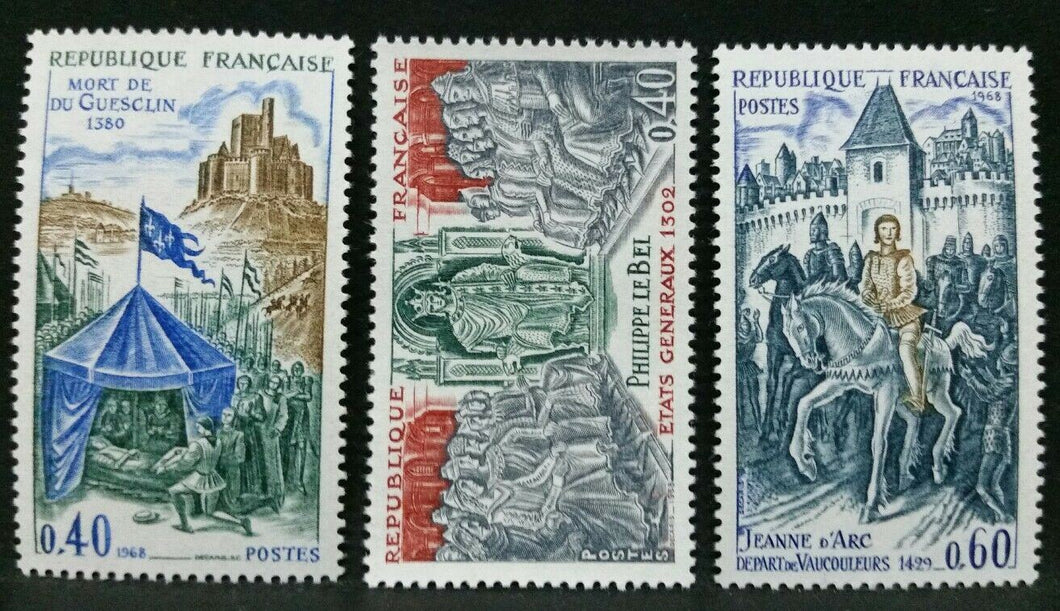 1968 FRANCIA  STORIA DI FRANCIA MNH** RF03