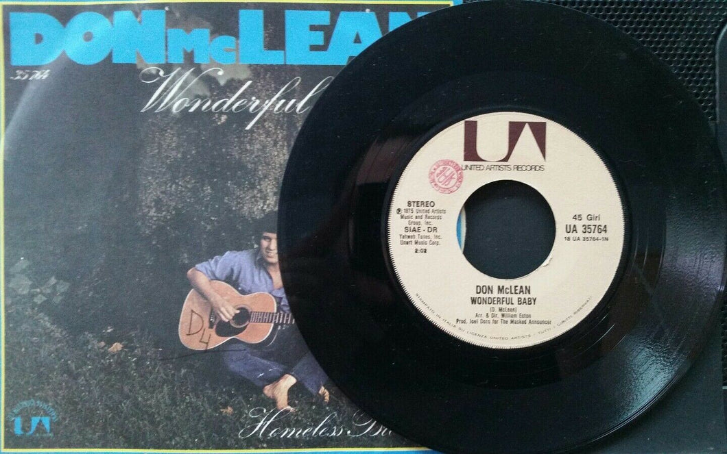 DON MCLEAN WONDERFUL BABY/HOMLESS BROTHER 45RPM 7
