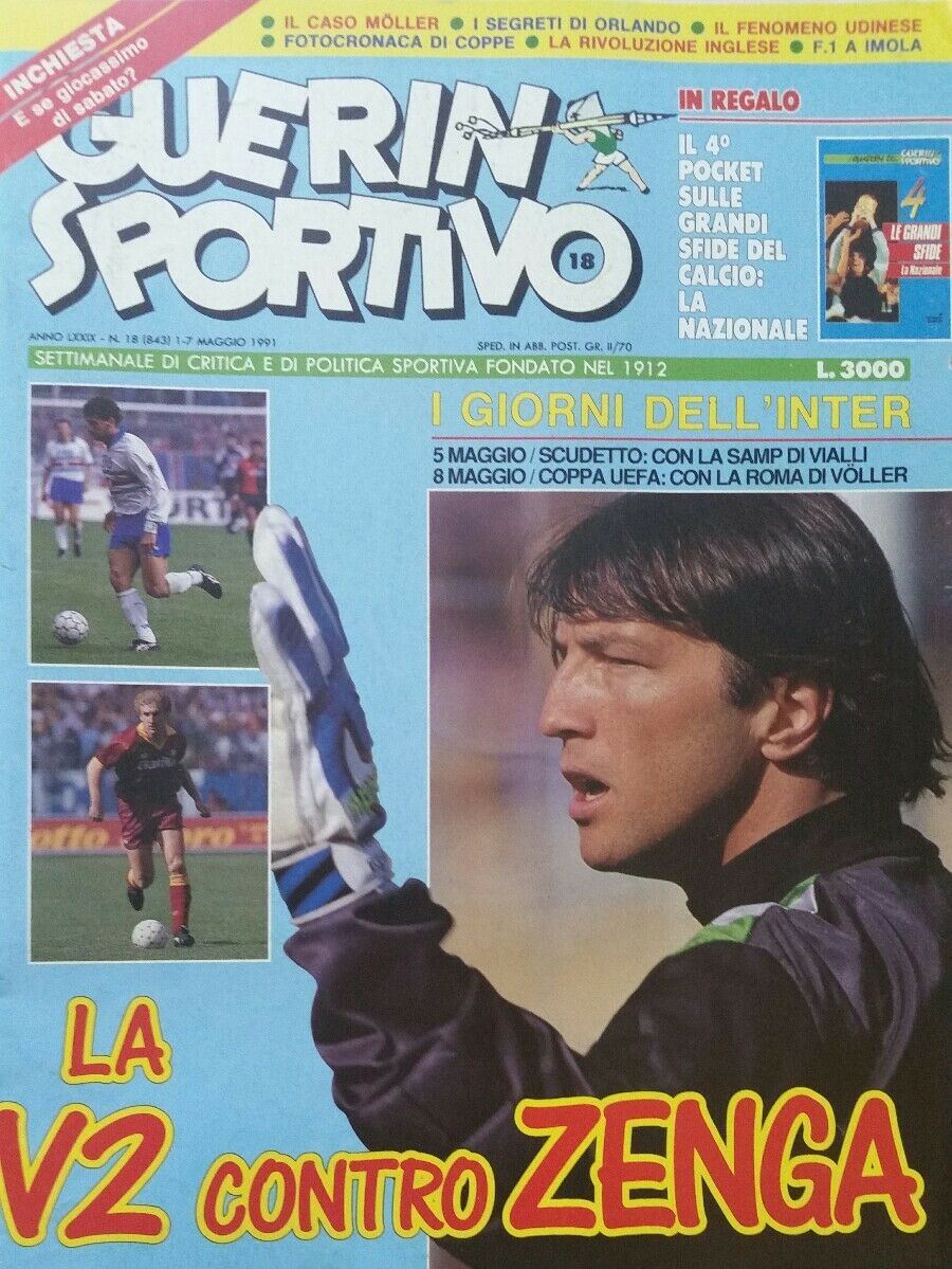 GUERIN SPORTIVO N.18 1991 CON INSERTO E POSTER