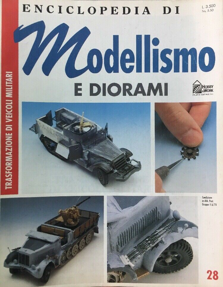 ENCICLOPEDIA DI MODELLISMO E DIORAMI N.28 TRASFORMAZIONE DI VEICOLI MILITARI