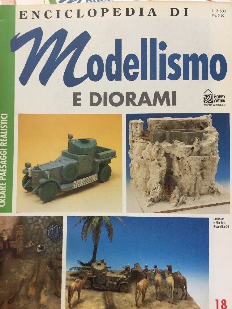 ENCICLOPEDIA DI MODELLISMO E DIORAMI N.18 CREARE PAESAGGI REALISTICI