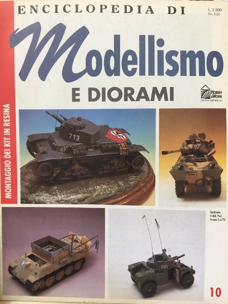 ENCICLOPEDIA DI MODELLISMO E DIORAMI N.10 MONTAGGIO DI KIT IN RESINA