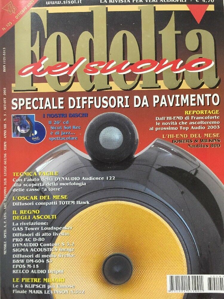 FEDELTÀ DEL SUONO N.5 2003