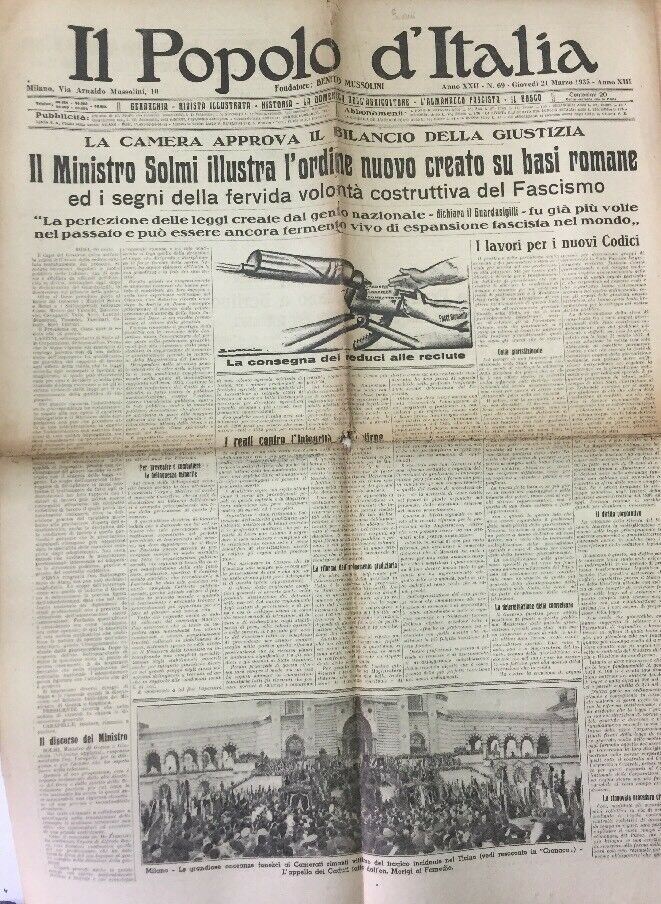 IL POPOLO D’ITALIA N.69 21 Marzo 1935