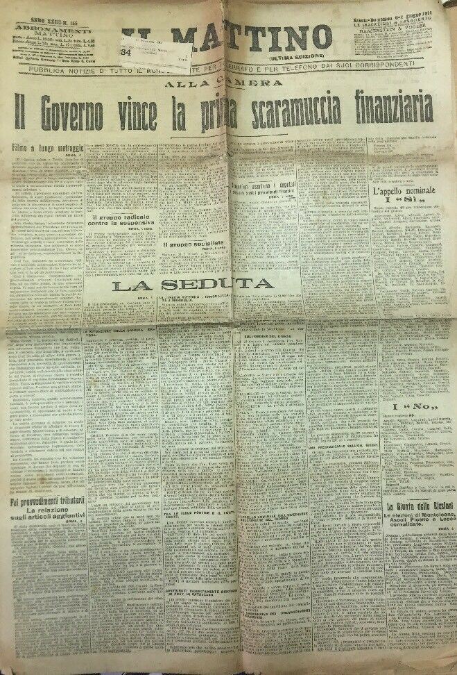 IL MATTINO 6/7 GIUGNO 1914