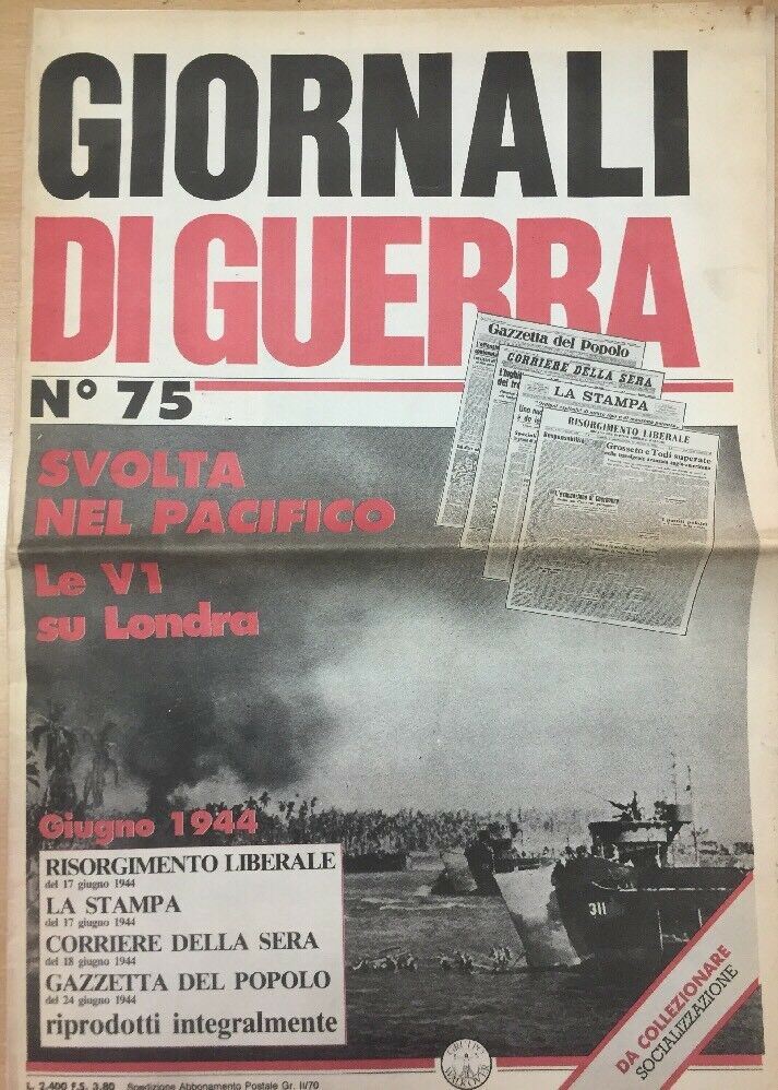 GIORNALI DI GUERRA N.75 SVOLTA NEL PACIFICO