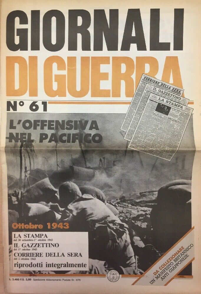 GIORNALI DI GUERRA N.61 L’OFFENSIVA DEL PACIFICO