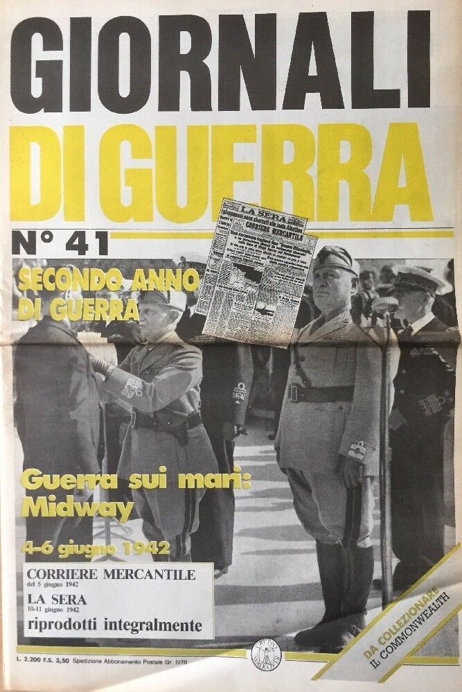GIORNALI DI GUERRA N.41 SECONDO ANNO DI GUERRA