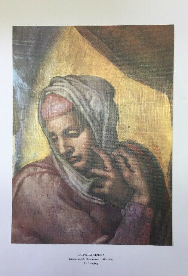 STAMPA CAPPELLA SISTINA “LA VERGINE”