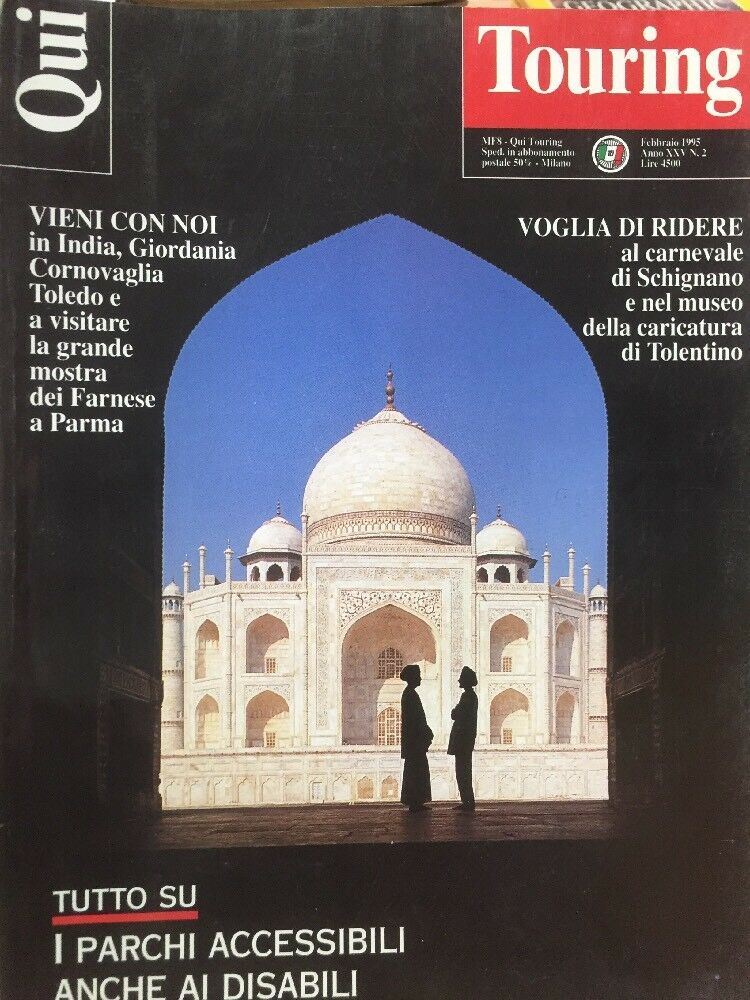 QUI TOURING FEBBRAIO 1995 India Giordania Cornovaglia Toledo
