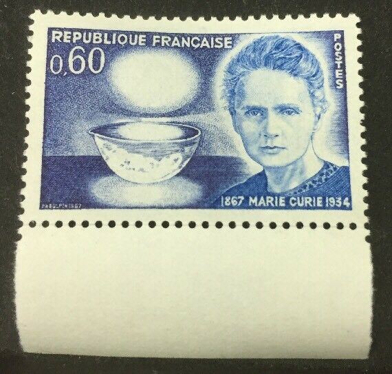1967 FRANCIA MARIA SKODOWSKA MNH** RF03