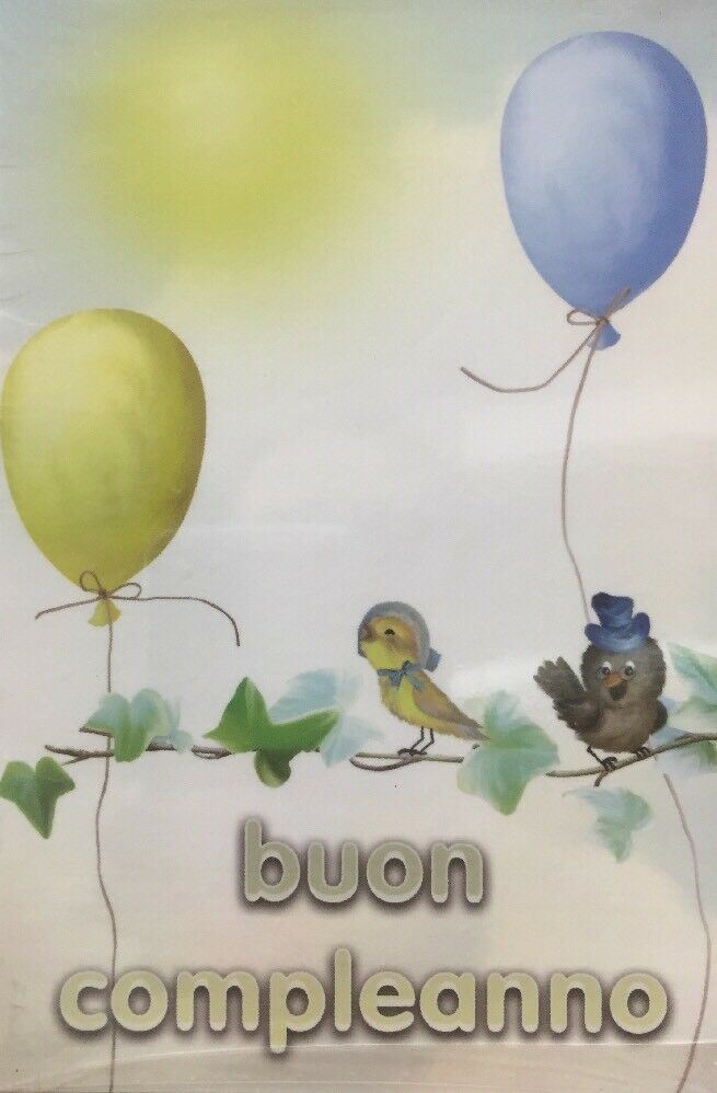 BIGLIETTO AUGURI BUON COMPLEANNO