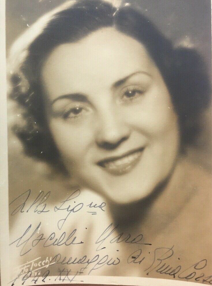 RINA CORSI FOTO CON AUTOGRAFO 1942