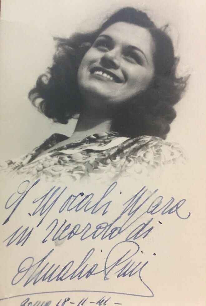 AMALIA PINI FOTO CON AUTOGRAFO 1941