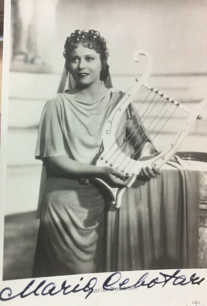 MARIA CEBOTARI FOTO CON AUTOGRAFO 1940