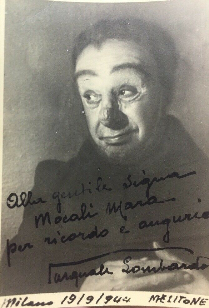 PASQUALE LOMBARDO FOTO CON AUTOGRAFO 1944