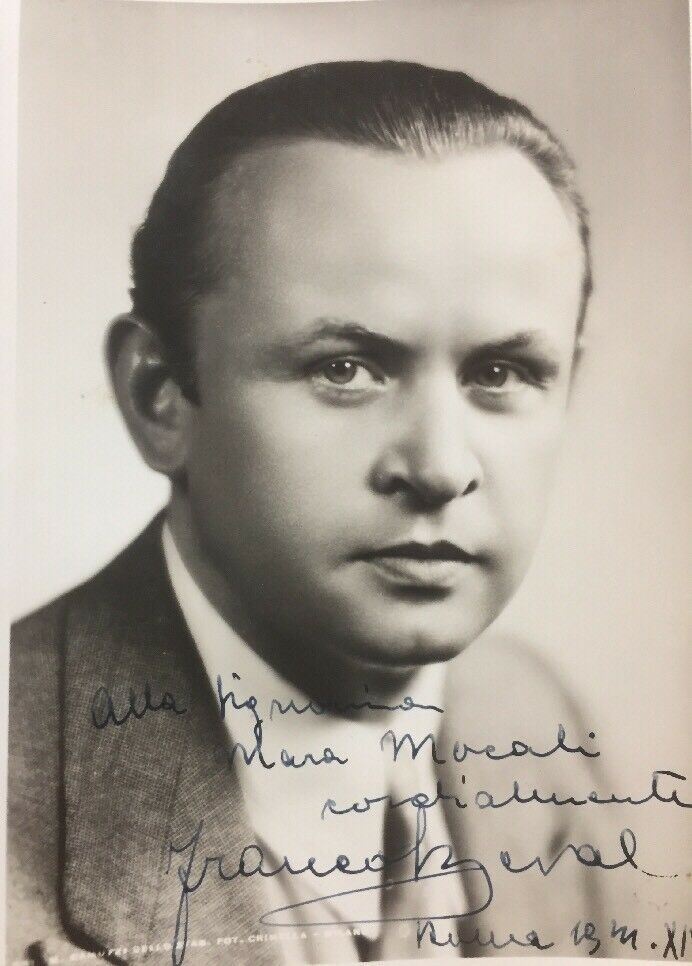 FRANCO BEVAL  FOTO CON AUTOGRAFO 1941