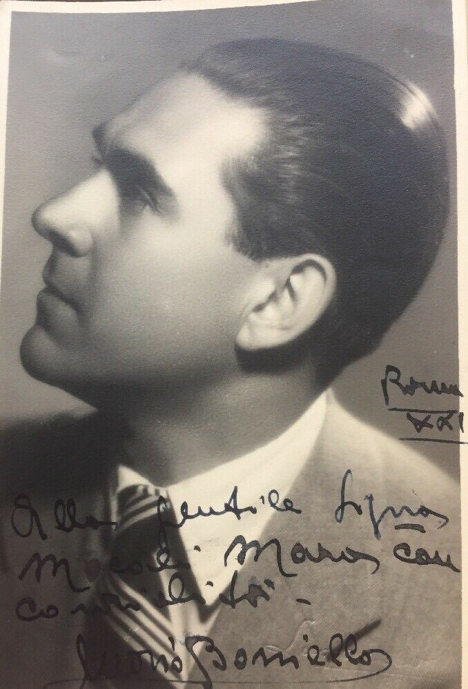 MARIO BORRIELLO  FOTO CON AUTOGRAFO 1943