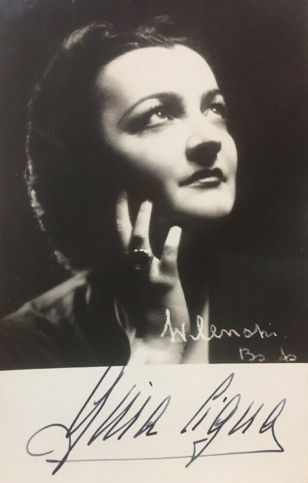 GINA CIGNA  FOTO CON AUTOGRAFO 1940