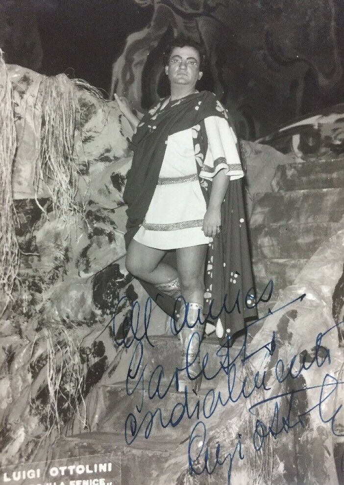 FOTO AUTOGRAFATA LUIGI OTTOLINI TEATRO LA FENICE