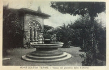 Carica l'immagine nel visualizzatore di Gallery, CARTOLINA MONTECATINI TERME VASCA DEL GIARDINO DELLE TAMERICI 1932 CC01
