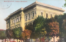 Carica l'immagine nel visualizzatore di Gallery, CARTOLINA MONTECATINI TERME PALAZZO COMUNALE 1935 CC01
