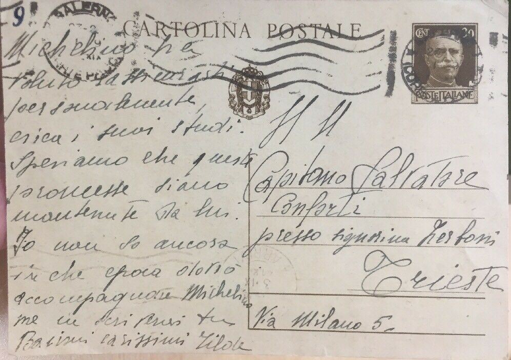 CARTOLINA POSTALE CENT.30 1941 CC02