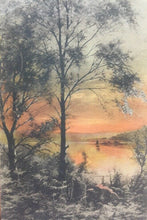 Carica l&#39;immagine nel visualizzatore di Gallery, CARTOLINA ILLUSTRATA TRAMONTO 1919 CC03
