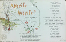 Carica l&#39;immagine nel visualizzatore di Gallery, CARTOLINA CANZONE ABBRILE ABBRILE MELE CONFEZIONI CC03
