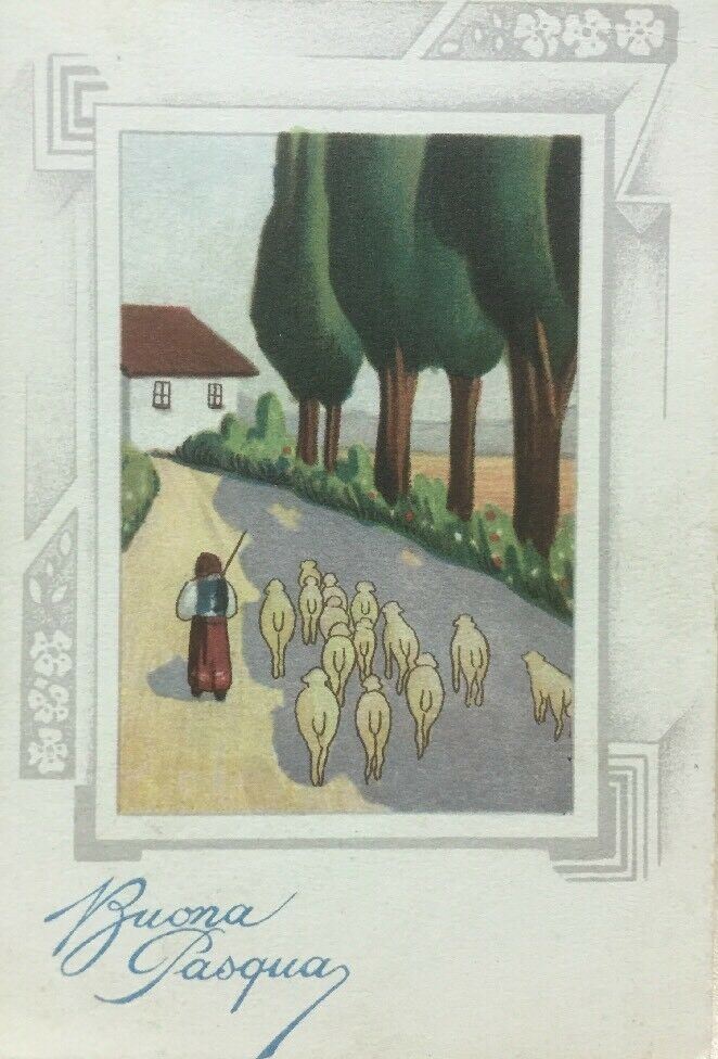 CARTOLINA BUONA PASQUA 1937 CC04