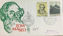 Carica l'immagine nel visualizzatore di Gallery, 1974 SAN MARINO FDC TOMMASEO SU BUSTA VENETIA VIAGGIATA BC05
